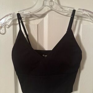 No Boundaries Black Ribbed Crop Top